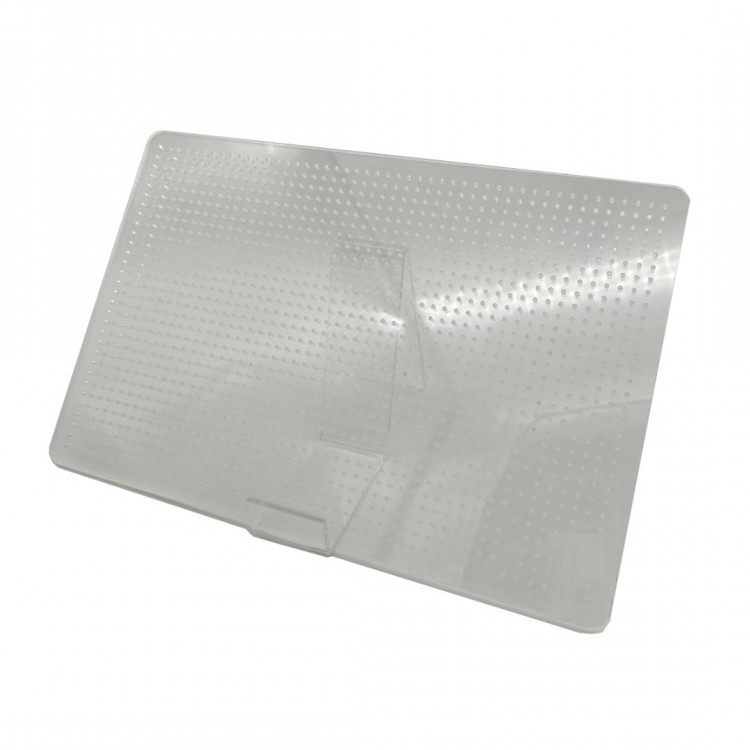 CLINK FREE TEKNE VE KARAVANLAR İÇİN TABAK ,BARDAK VE KADEH SABİTLEYİCİ DELİKLİ AKRİLİK PLEKSİ TEPSİ  -  22x33cm